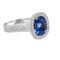 Chefridi Blue Sapphire Engagement Ring 