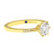 Yellow Gold Six Prong Diamond Engagement Ring-side 