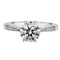 White Gold Six Prong Diamond Engagement Ring