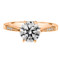 Rose Gold Six Prong Diamond Engagement Ring