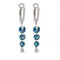 Teal Sapphire Earrings