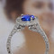 Blue Sapphire Vintage Engagement Ring 