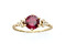 Garnet Twist Ring 