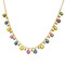 Multi Color Sapphire Shimmer Necklace 