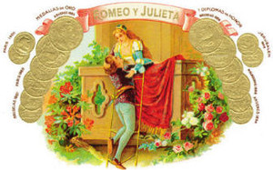 Romeo y Julieta 1875 Exhibicion No. 1 52x8.5