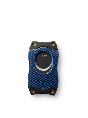 Colibri S-Cut Cigar Cutter - Blue Carbon Fiber + Black Blades
