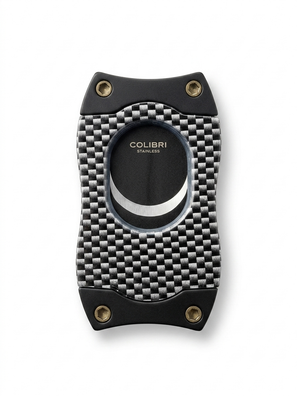 Colibri S-Cut Cigar Cutter - White Carbon Fiber + Black Blades