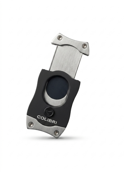 Colibri S-Cut Cigar Cutter with “Easy Cut” - Black+Gunmetal