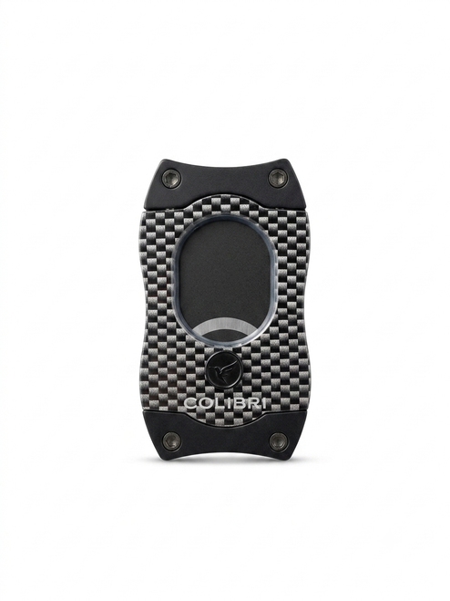 Colibri S-Cut Cigar Cutter - White Carbon Fiber + Black Blades