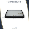 8 Pack of 14 x 20 x 1 1/4 Riker Display Cases