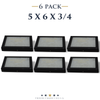 6 Pack of 5 x 6 x 3/4 Riker Display Cases