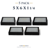 5 Pack of 5 x 6 x 1 1/4 Riker Display Cases