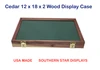 18 x 12 x 2 Cedar Display Case 
