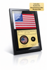 America 250th Anniversary Display with Coin, Flag, Revolutionary  War Musket Ball 1776-2026