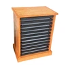 Oak Storage Cabinet for Twelve 12 x 16 x 3/4" Riker Display Cases 