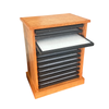 Oak Storage Cabinet for Twelve 12 x 16 x 3/4" Riker Display Cases 