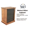 Walnut Storage Cabinet for Twelve 12 x 16 x 3/4" Riker Display Cases 
