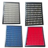 110 Compartment Velvet Flocked Tray for 12 x 16 Riker Case for Civil War Bullets