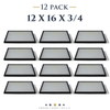 12 Pack of 12 x 16 x 3/4 Riker Display Cases
