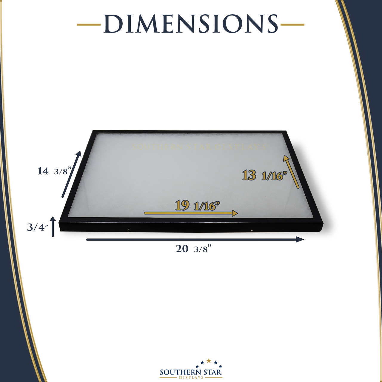 3 Pack of 14 x 20 x 3/4 Riker Display Cases - Southern Star Display Cases