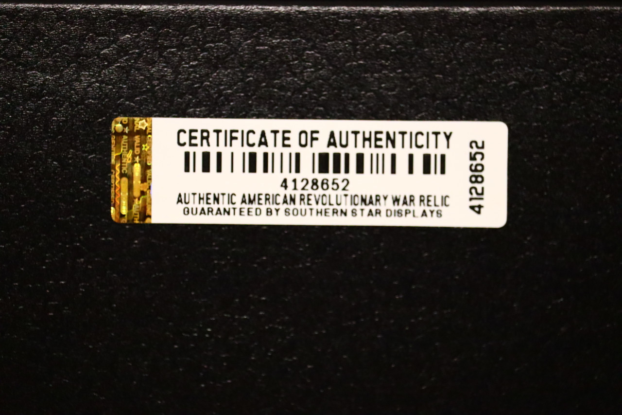 Revolutionary War Bullet & Flint From Yorktown, VA In 8x12 - Foto 3