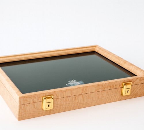 18 x 12 x 3 Curly Maple Display Case 