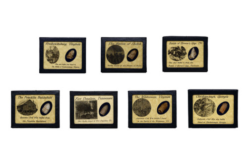 Shot Civil War Bullet Collection with COA (7) Set 1 of 3