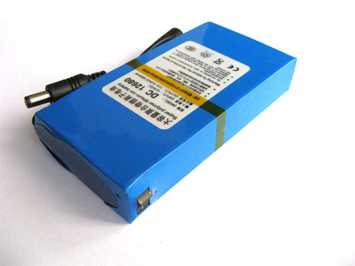 12V DC 6800mAh Rechargeable Lithium-ion Battery Pack with UK Charger 12V DC 6800mAh Rechargeable Lithium-ion Battery Pack with UK Charger