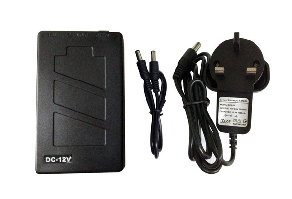 12V DC 2800mAh Rechargeable Lithium-ion Battery Pack with UK charger
