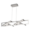 Helix Rectangular Pendant with Four Pivoting Light Guide Diffusers