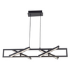 Helix Rectangular Pendant with Four Pivoting Light Guide Diffusers