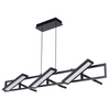 Helix Rectangular Pendant with Six Pivoting Light Guide Diffusers