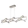 Helix Rectangular Pendant with Six Pivoting Light Guide Diffusers
