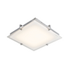 Matrix Large LED Flat Square Glass Low Profile Flushmount