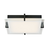 Matrix Large LED Flat Square Glass Low Profile Flushmount