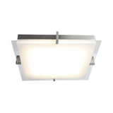 Matrix Large LED Flat Square Glass Low Profile Flushmount