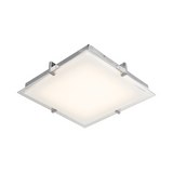 Matrix Large LED Flat Square Glass Low Profile Flushmount