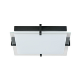 Matrix Large LED Flat Square Glass Low Profile Flushmount