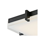 Matrix Large LED Flat Square Glass Low Profile Flushmount