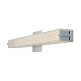 Macie 24" LED Ribbed Square Glass Vanity