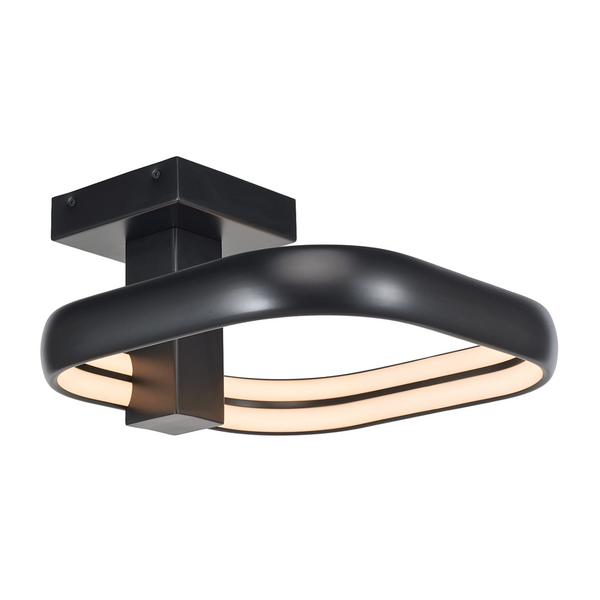 Rave Dual LED Off-Set Square Semi-Flushmount