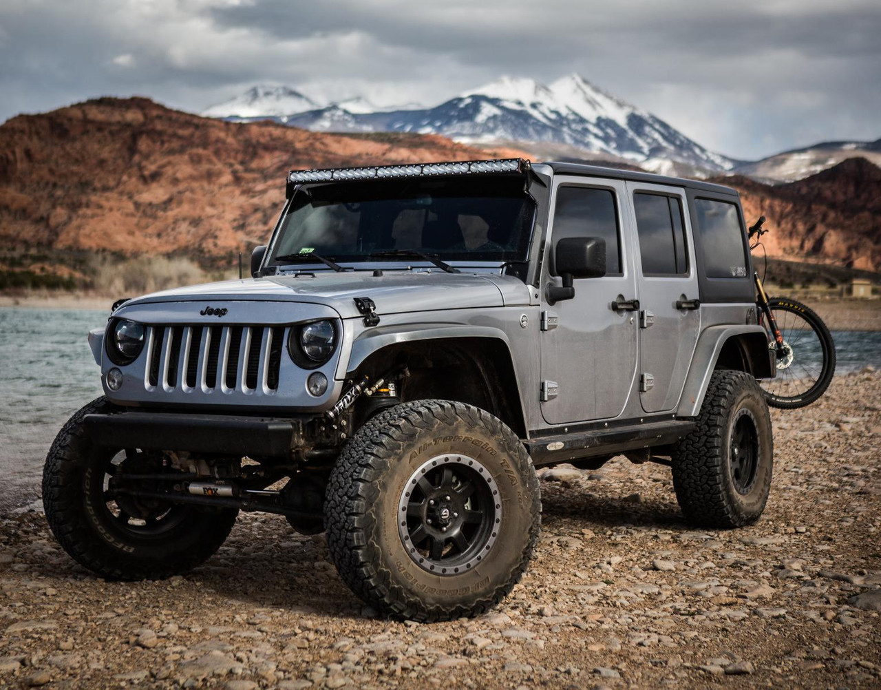 Baja Designs 2018+ Jeep Wrangler JL/JT OnX6+ 50in Roof LED Light Bar Kit w/ Upfitter