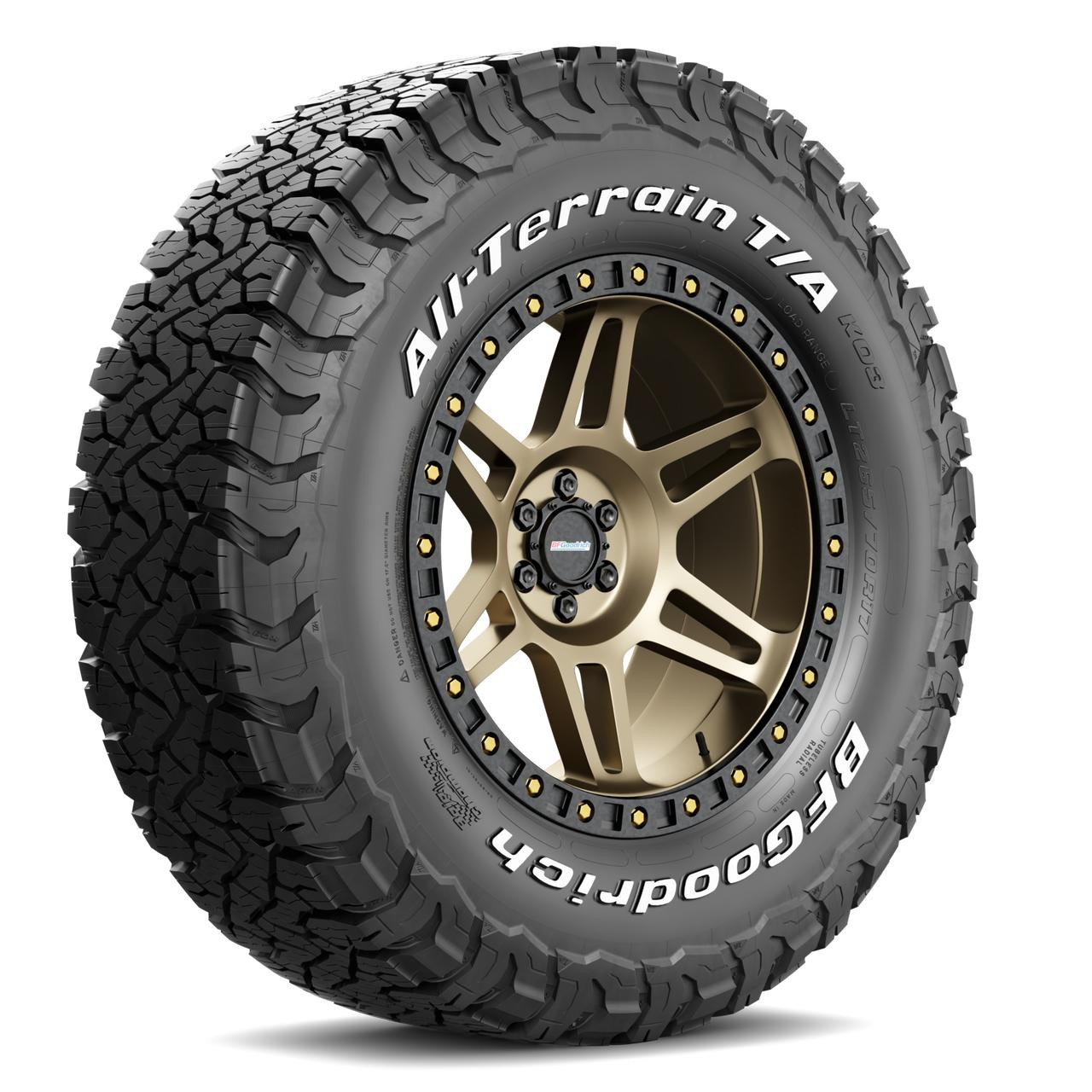 【未走行に近い】BF Goodrich All-Terrain T/A KO グッドリッチ LT295/75R16 123/120R 16インチ スパイクタイヤ 4本 ホワイトレター STB096 BFGoodrich All Terrain T/A KO3 LT295/75R16 128/125S - OK4WD