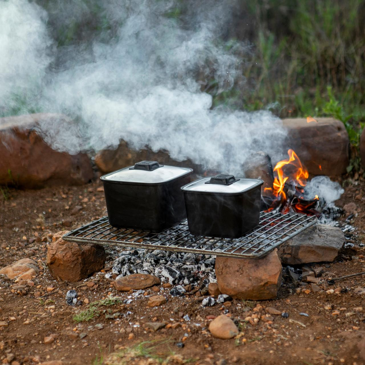 バーベキュー・調理用品 READY MADE PRODUCTS WEEKENDER SQUARE The Square Potset Stackable Camp Cookware