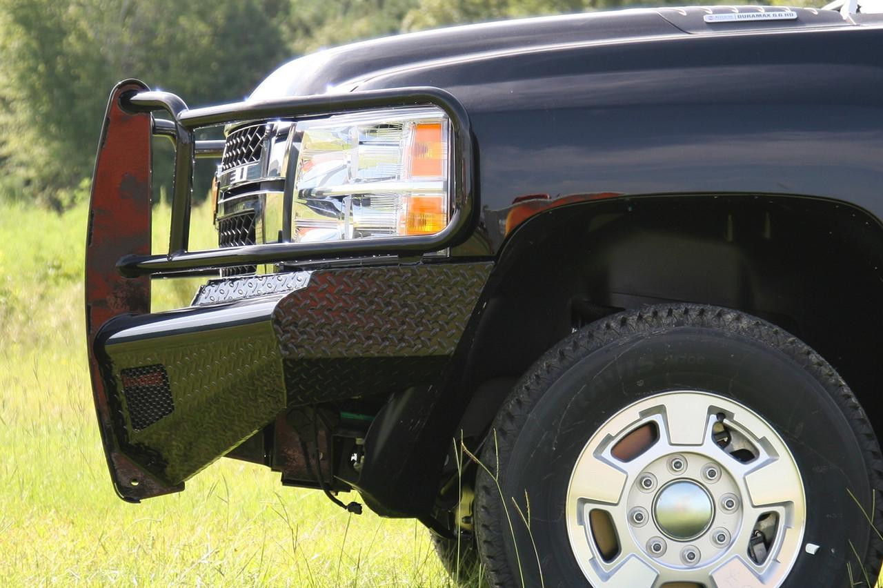Black Steel Front Ranch Bumper CH11-S2760-1 - OK4WD