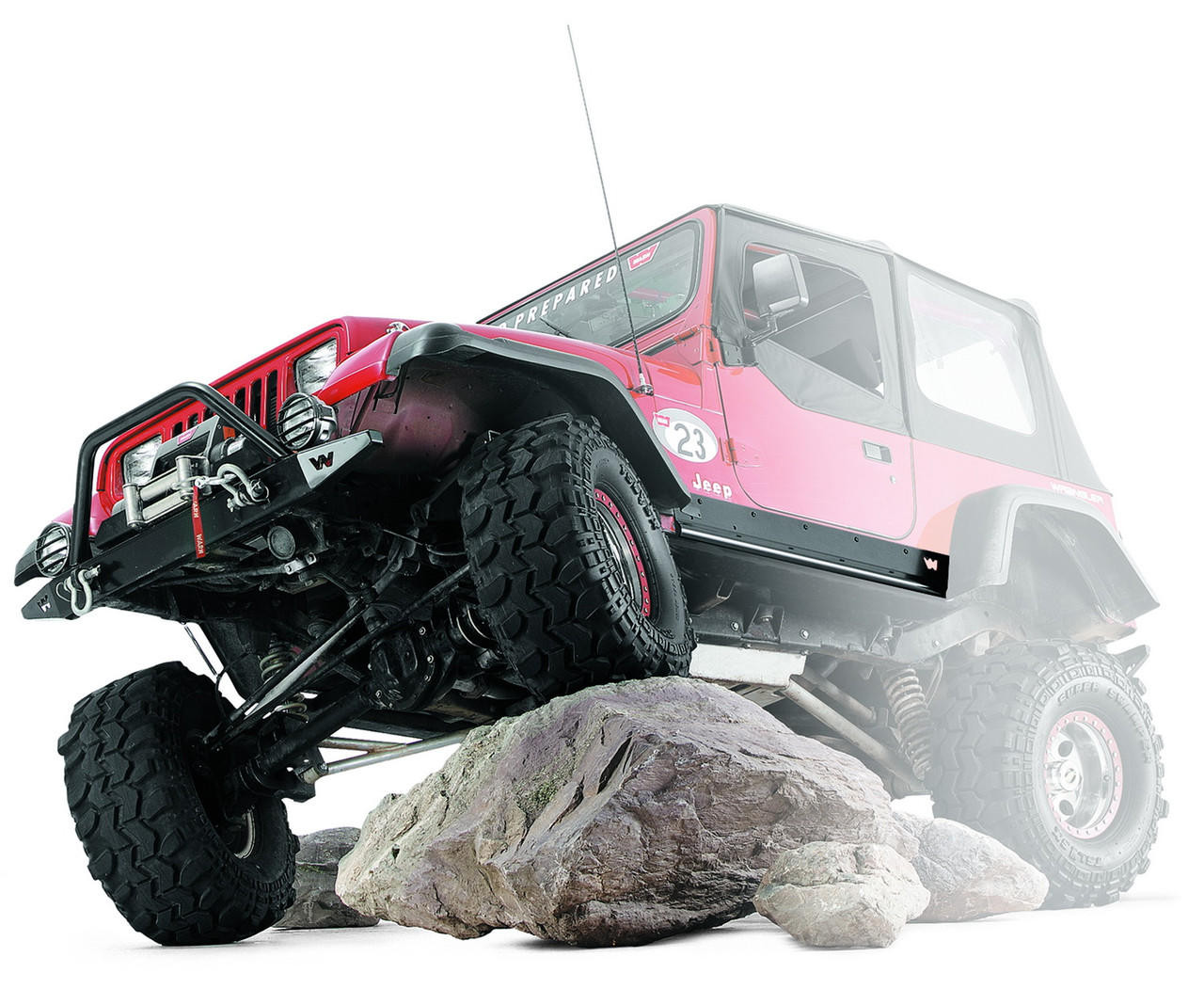 WARN ROCK SLIDERS JEEP YJ 63003 - OK4WD