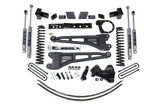 BDS Suspension 6 Inch Lift Kit w/ Radius Arm | Ford F250/F350 Super Duty (17-19) 4WD | Diesel | 5 Inch Block w/ 2 Leaf Main / NX2 Nitro Series 