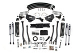 BDS Suspension 8 Inch Lift Kit w/ 4-Link | Ram 3500 (13-18) 4WD | Diesel | 5 Inch Block Kit and Add-A-Leaf / 6 Bolt / FOX 2.0 Performance Series 