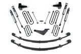 BDS Suspension 4 Inch Lift Kit | Ford F250/F350 Super Duty (99-04) 4WD | Square - Mfg Prior to 2-28-99 / w/o Factory Overload / FOX 2.0 Performance Series 