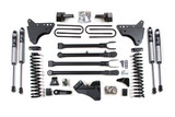 4 Inch Lift Kit w/ 4-Link | Ford F250/F350 Super Duty (05-07) 4WD | Gas | Block Kit w/ Factory Overload / FOX 2.0 Performance Series